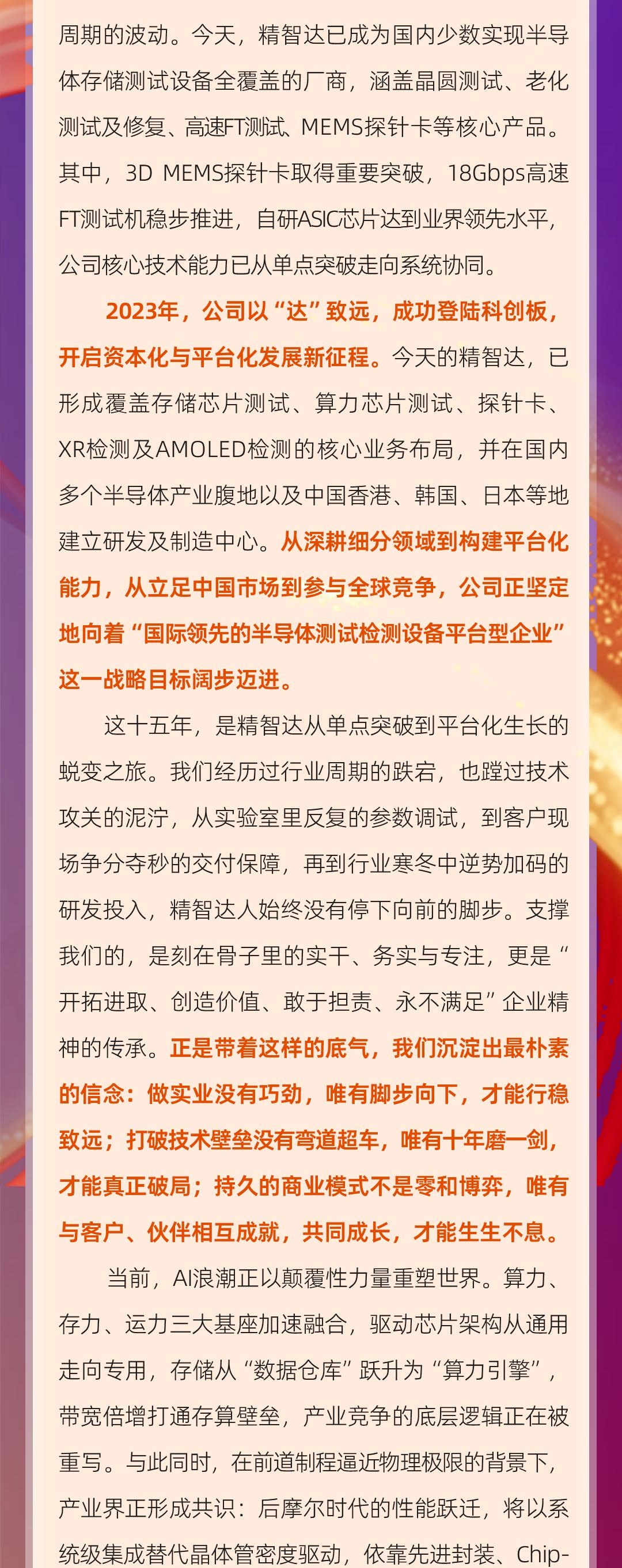 志之所趨 無遠弗屆 | 精智達15周年 攜手共赴壯闊新程